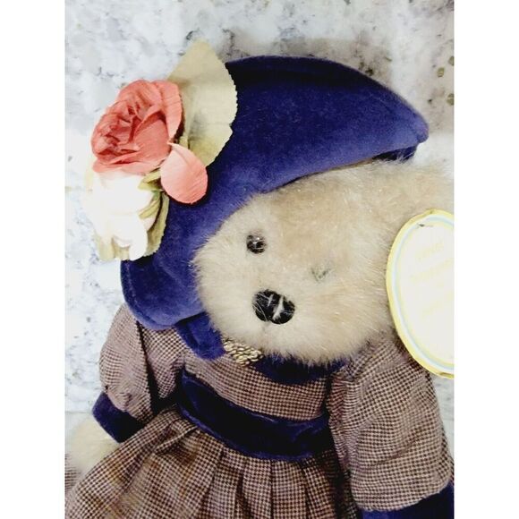Jerry Elsner Velvet Treasures Mrs. Daley Stuffed Bear Vintage‎ Has Tag Has Spot. - Picture 3 of 13